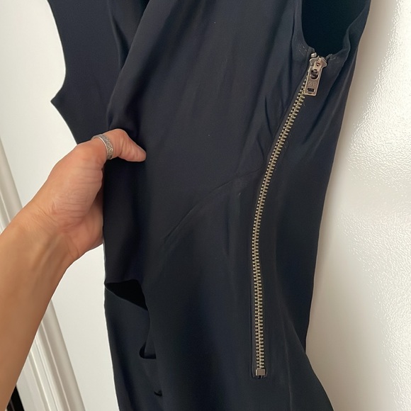 Helmut lang black drapey dress size 8 - Picture 4 of 7